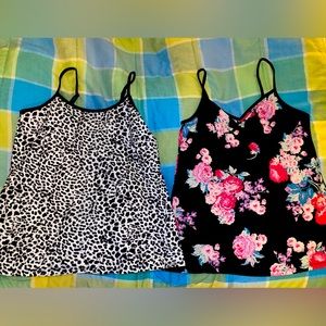 Two Torrid Foxy Camis sz 1